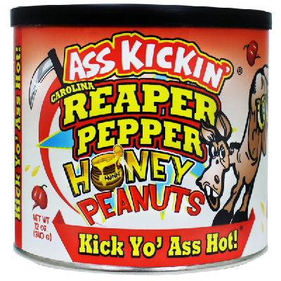 ASS KICKIN', CAROLINA REAPER HONEY PEANUTS