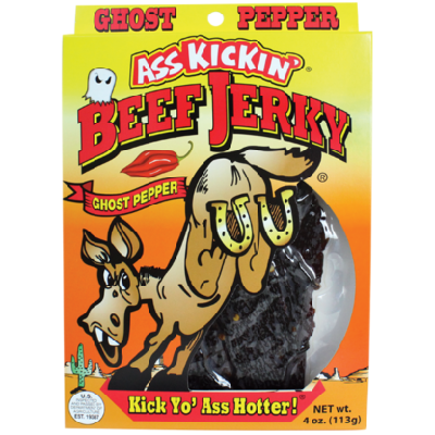 ASS KICKIN', GHOST PEPPER BEEF JERKY