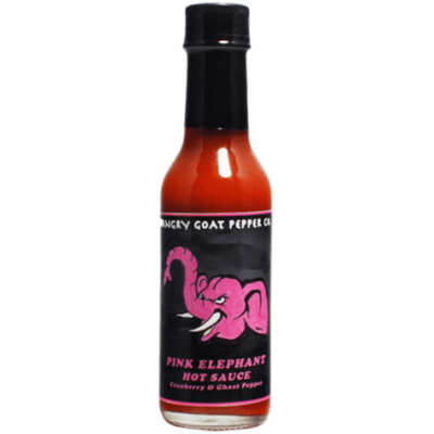 ANGRY GOAT, PINK ELEPHANT Cranberry Ghost Pepper Hot Sauce