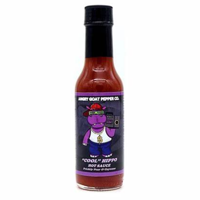 ANGRY GOAT, "COOL" HIPPO Prickly Pear & Cayenne Hot Sauce