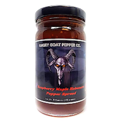 ANGRY GOAT, RASPBERRY MAPLE HABANERO PEPPER JAM