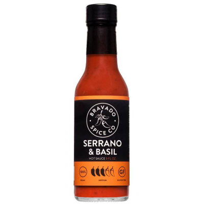 BRAVADO, SERRANO & BASIL Hot Sauce
