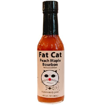 FAT CAT, PEACH MAPLE BOURBON Hot Sauce