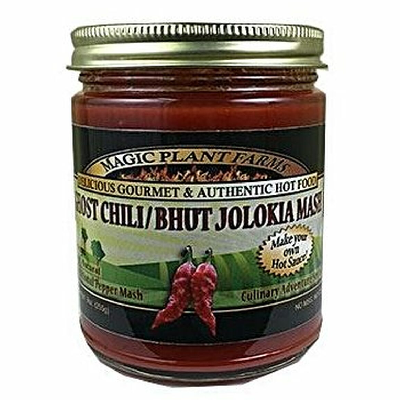 MAGIC PLANT FARMS, GHOST/BHUT JOLOKIA PEPPER MASH PUREE